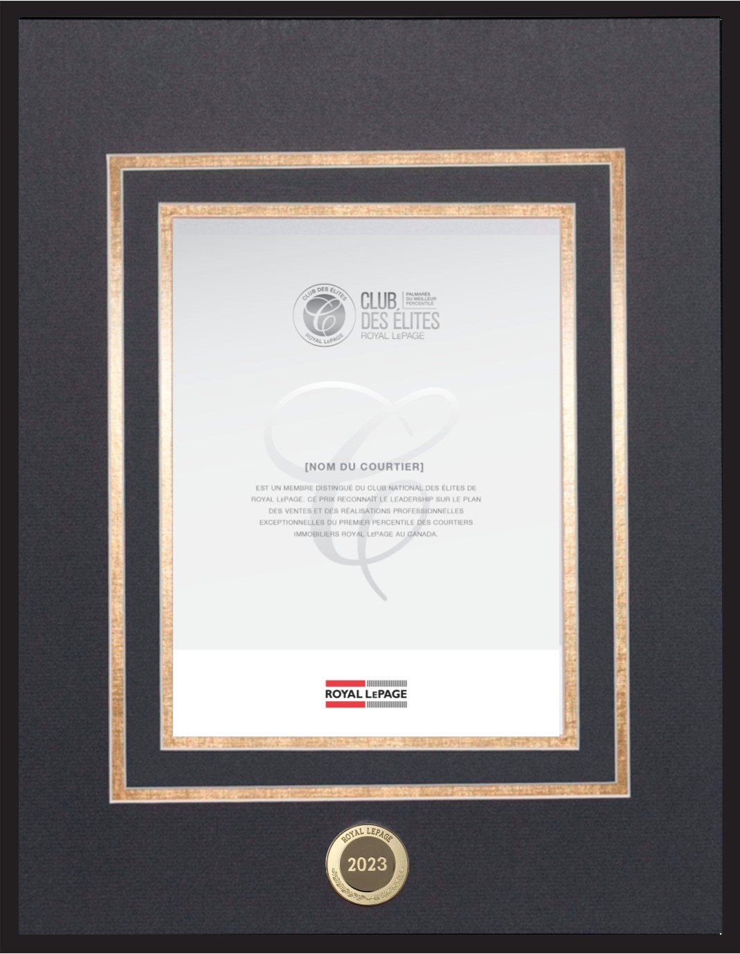 Club national des �lites MC de Royal LePage MD